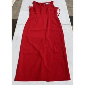 Danny & Nicole Women's Red Sleeveless Long Maxi Dress Tank Top Size 6 M NWT